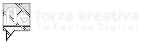 Logo Original Forza Kreativa Alterntivo Blanco